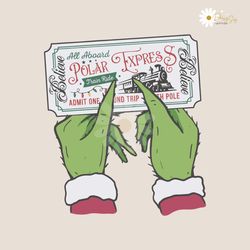 grinch all aboard polar express svg