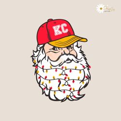 Santa Claus Kansas City Football SVG