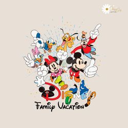 disney family vacation friends svg