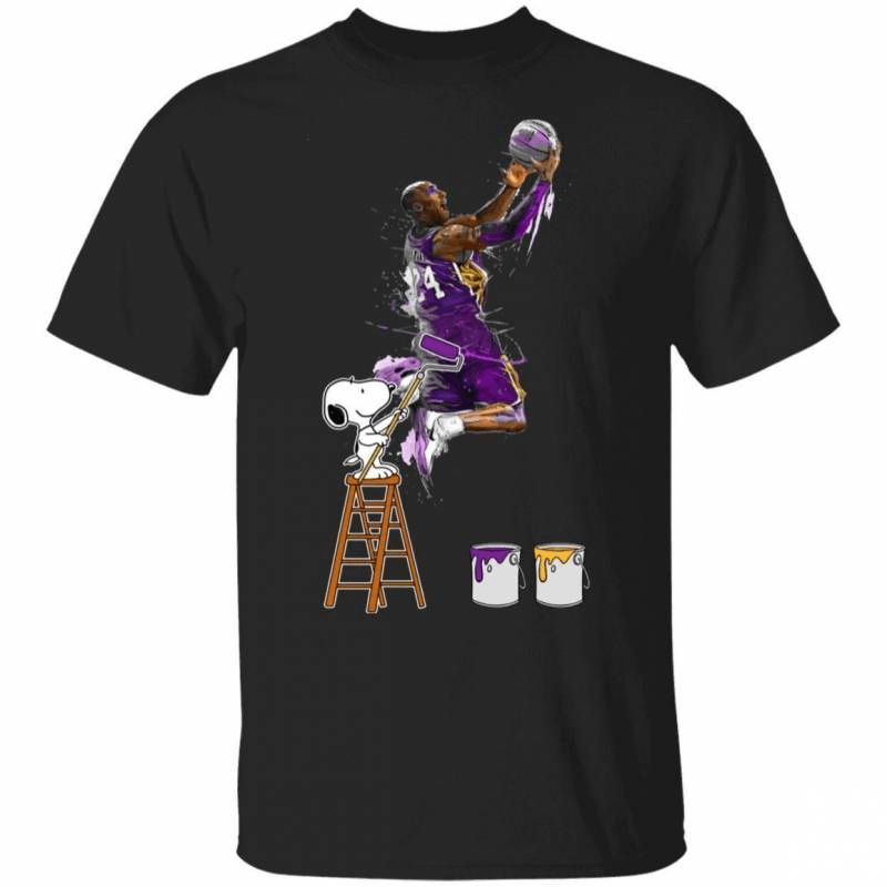 Paint Kobe Bryant Playing Tshirt Memorial For Basketball Fan MN02 0