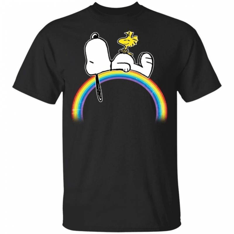 Over The Rainbow Sleeping Cute TShirt For LGBT HA07 0
