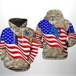 air force falcons ncaa us flag camo veteran 3d printed hoodie/zipper hoodie