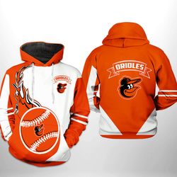 baltimore orioles mlb classic 3d printed hoodie/zipper hoodie