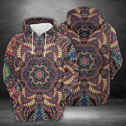 beautiful mandala 3d printed hoodie/zipper hoodie