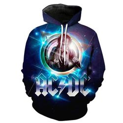 acdc rock band 3d printed hoodie/zipper hoodie