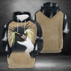 amazing penguin 3d printed hoodie/zipper hoodie