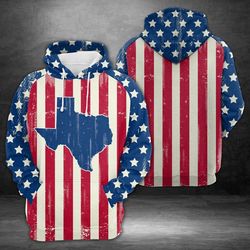 amazing texas 3d printed hoodie/zipper hoodie
