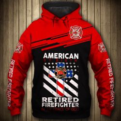 american firefighter 3d printed hoodie/zipper hoodie