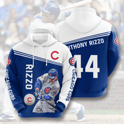 anthony rizzo chicago cubs 3d printed hoodie/zipper hoodie
