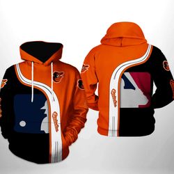 baltimore orioles mlb team 3d printed hoodie/zipper hoodie
