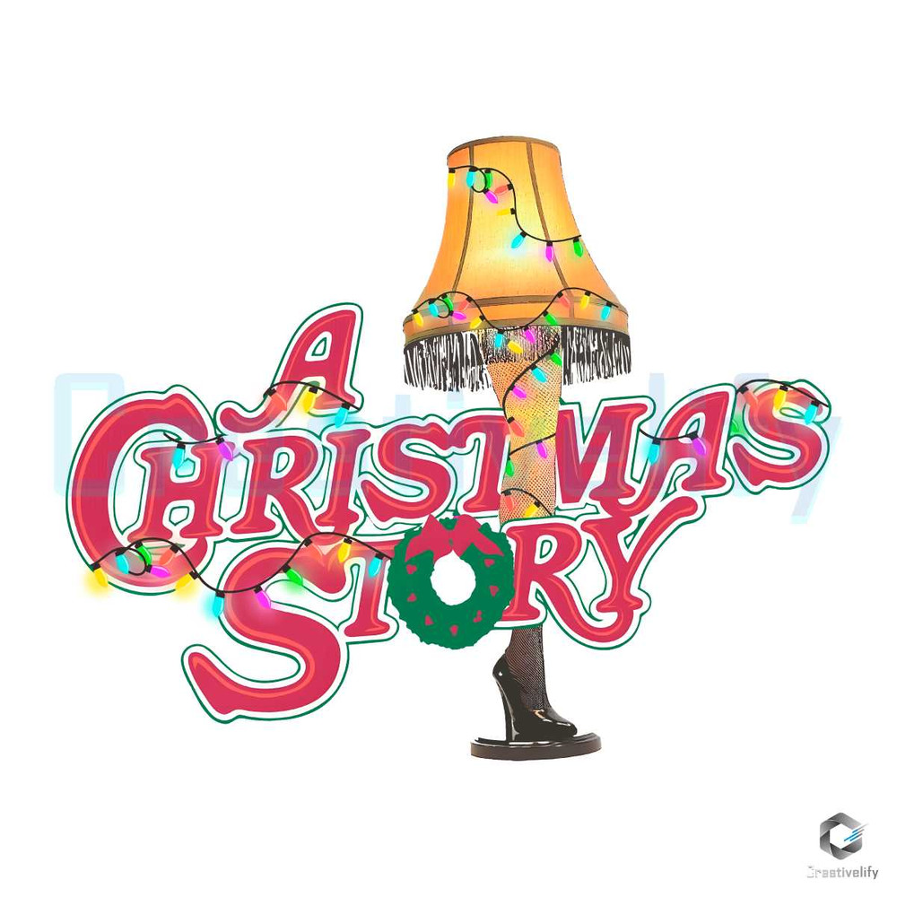 A Christmas Story Leg Lamp PNG Merry Xmas File.jpg