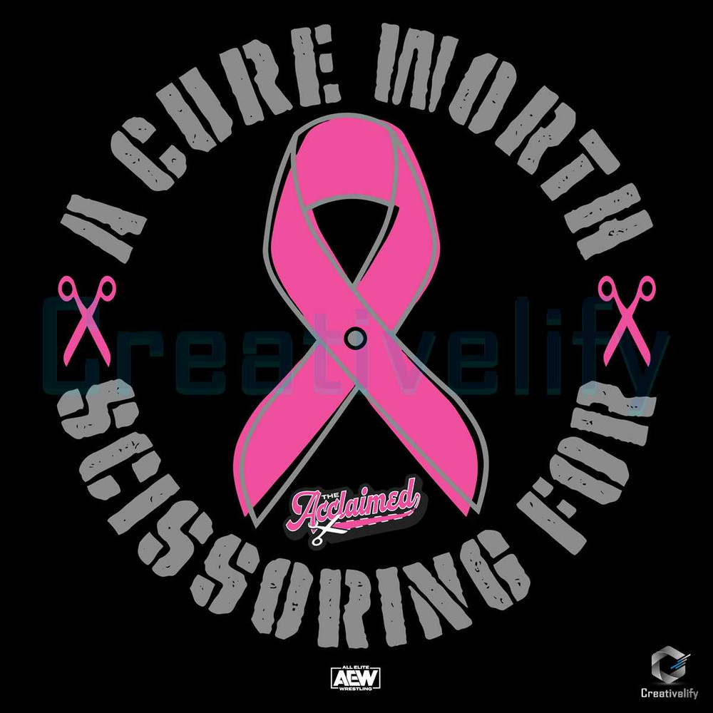 A Cure Worth Scissoring SVG Pink Ribbon Graphic File.jpg