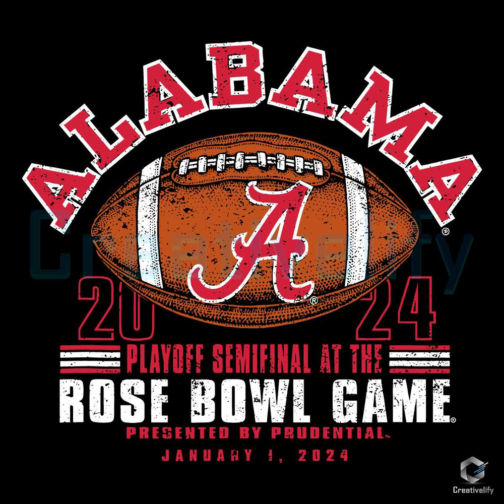 Alabama Football Playoff SVG Rose Bowl 2024 File.jpg