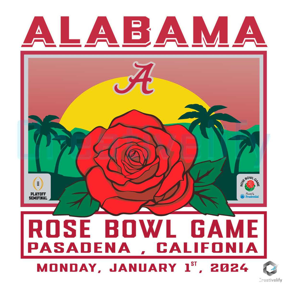 Alabama Rose Bowl Game SVG Sport Team File.jpg