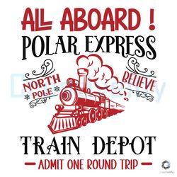 all aboard polar expres svg christmas train depot file