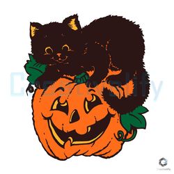 black cat pumpkin halloween svg pumpkin cat cricut file