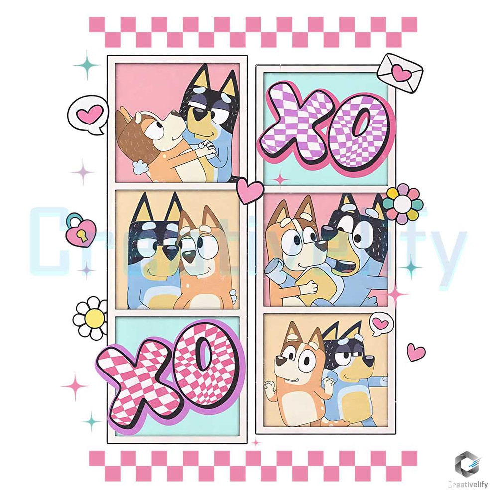 Bluey Couple XOXO PNG Valentine's Day File Design.jpg