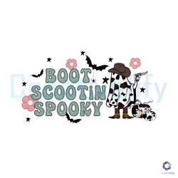 boot scootin spooky png wester cowboy vibes sublimation file