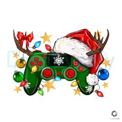 controller santa hat png christmas game file