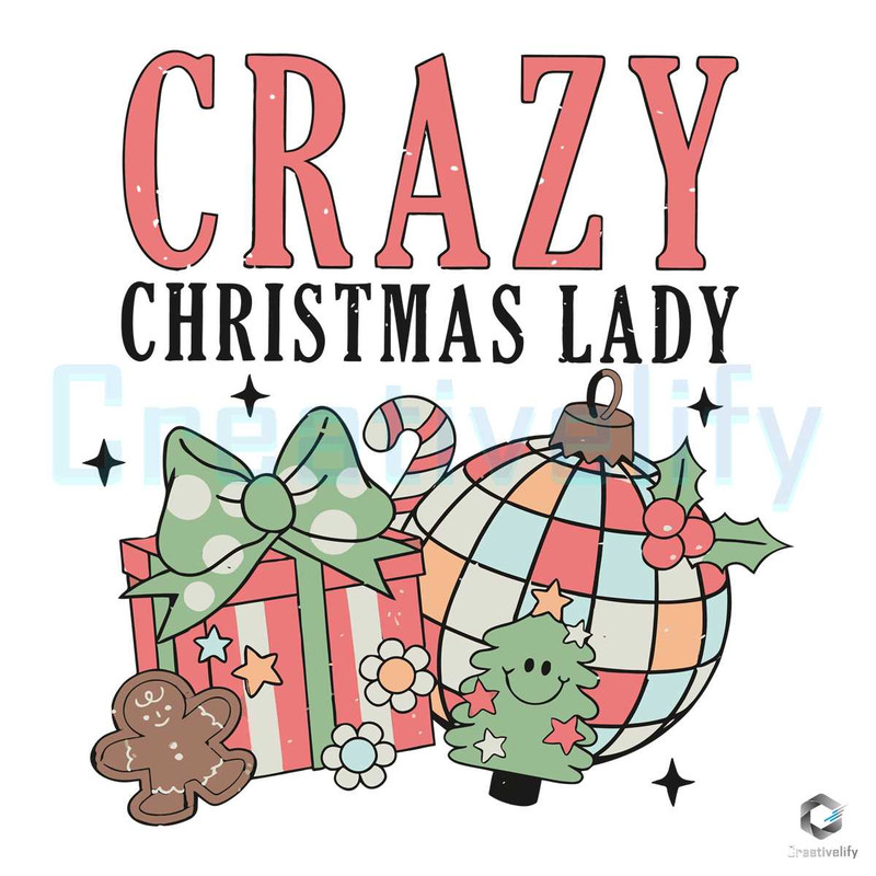 Crazy Xmas Lady SVG Christmas Party File Digital.jpg