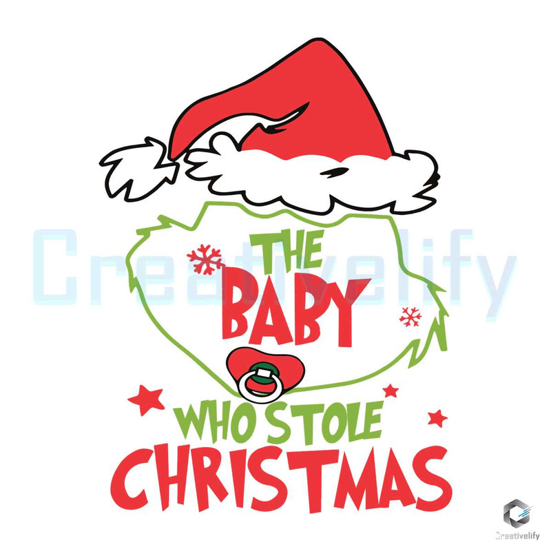 Cute Baby Grinch Xmas SVG Who Stole Christmas File.jpg