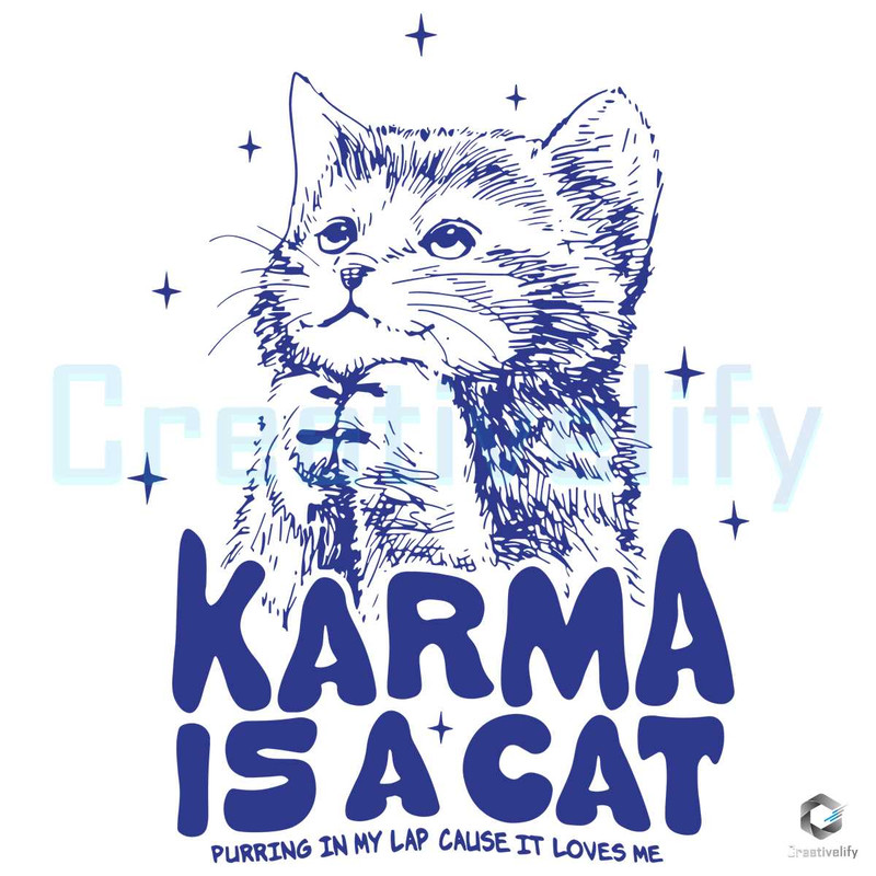 Cute Karma Taylor SVG A Cat Purring in My Lab Graphic File.jpg
