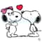 Cute Kissing Snoopy SVG Valentine Peanuts File Design.jpg