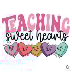 cute teaching sweet hearts svg valentines day file