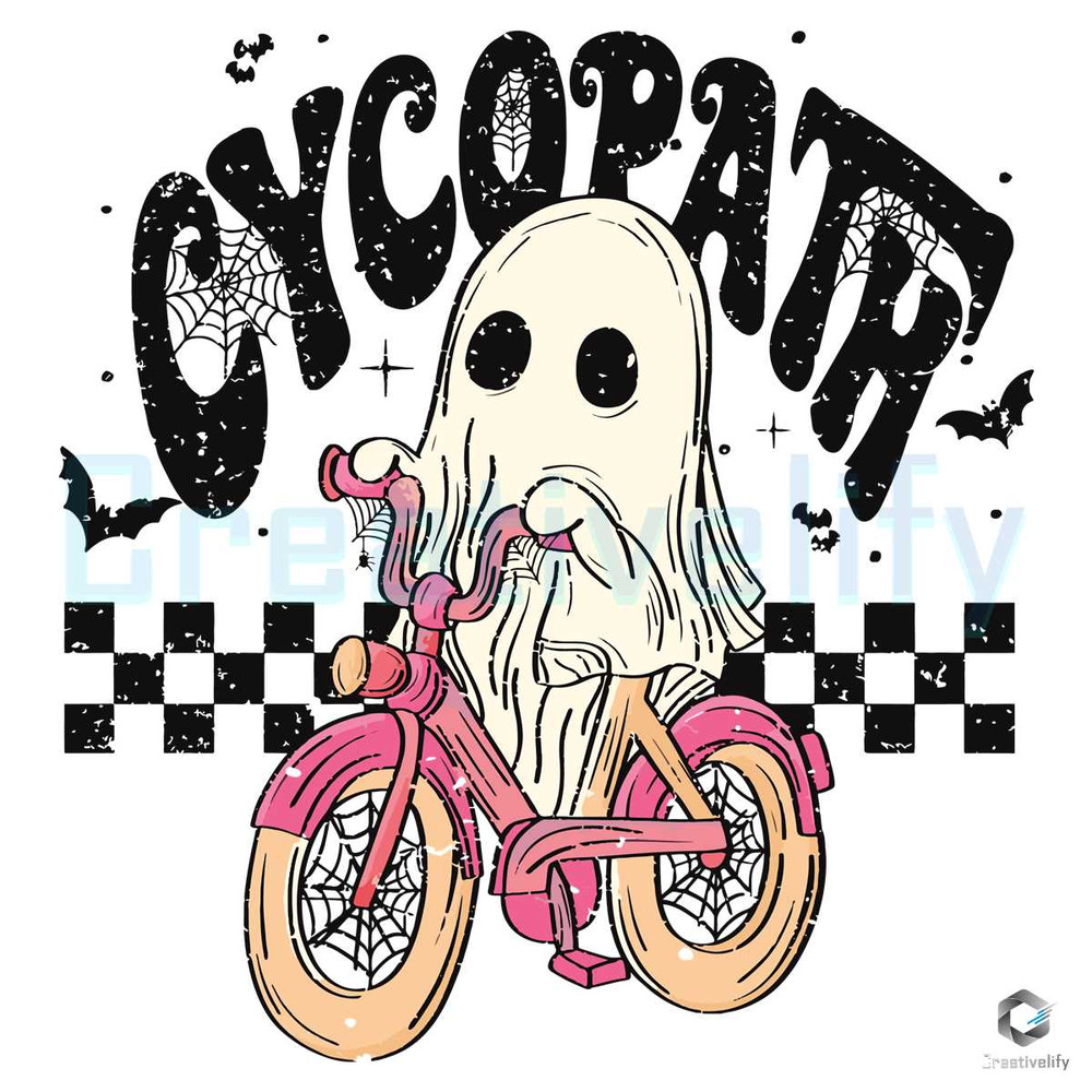 Cycopath Cute Ghost SVG Retro Halloween Download File.jpg