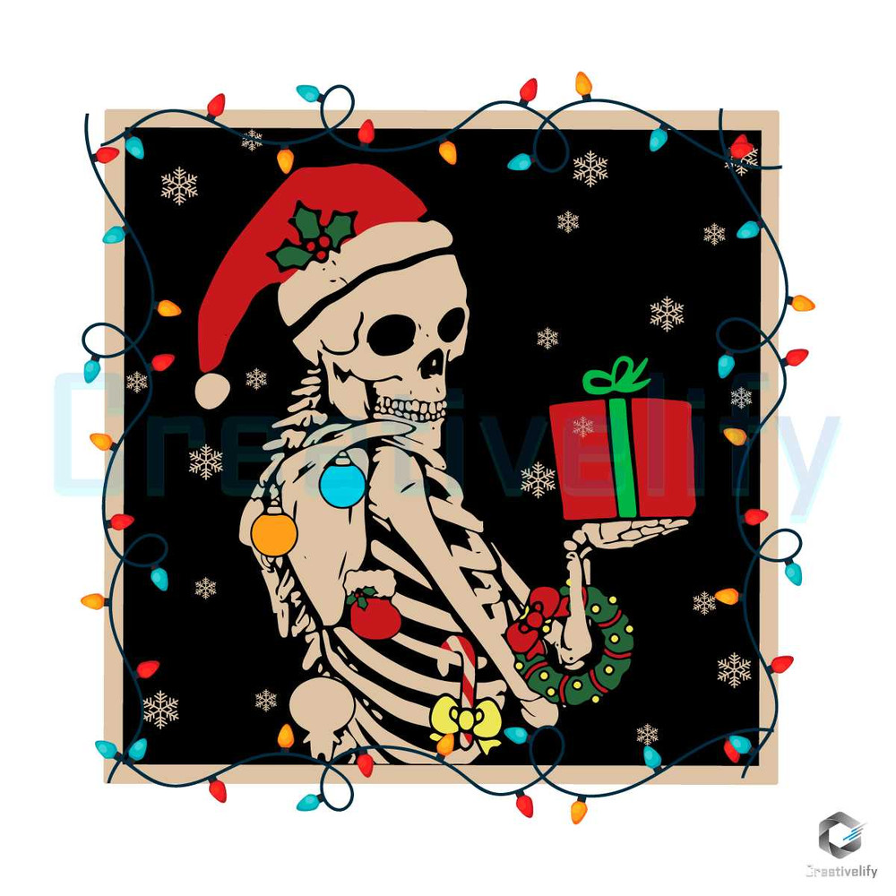 Dead Inside Santa Skeleton SVG Merry Christmas Lights File.jpg