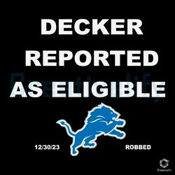 Decker Reported As Eligible Detroit SVG Football Team File