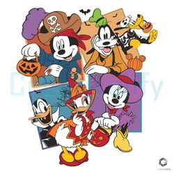 disney halloween mickey and friend svg digital file