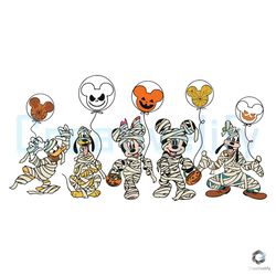 disney mickey and friend mummies svg digital file