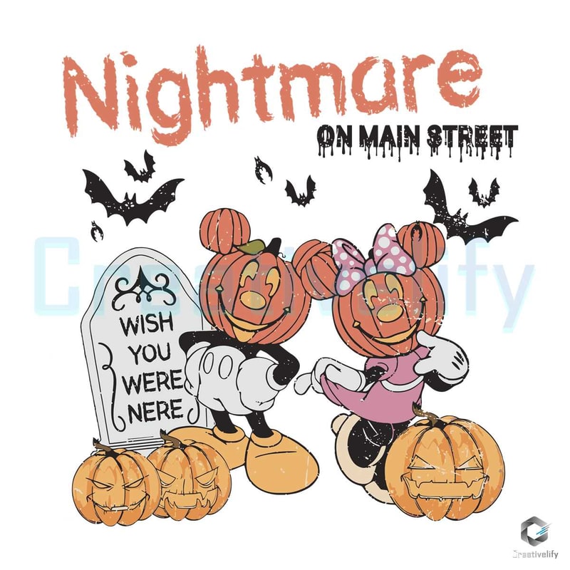 Disney Pumpkin Halloween SVG Nightmare On Main Street File.jpg