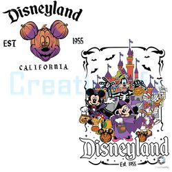 disneyland est 1955 california svg mickey pumpkin file