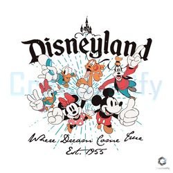 disneyland vintage svg where dream come true file