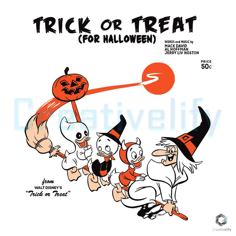 Donald Disney Halloween SVG Trick Or Treat Digital Cricut File.jpg