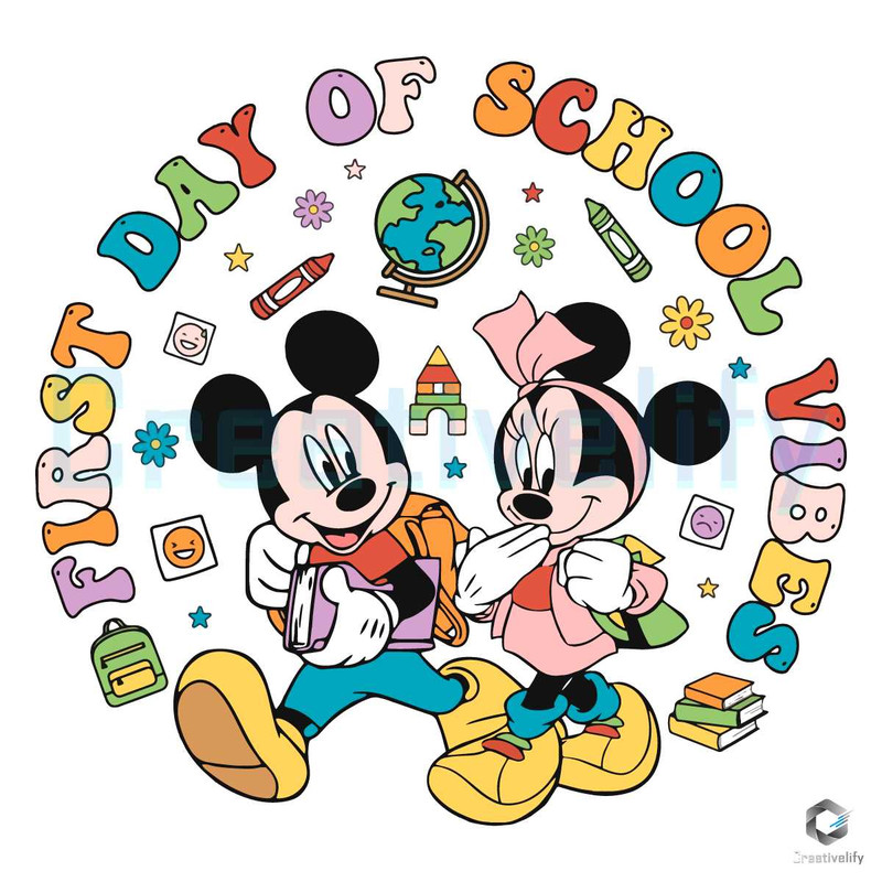 First Day Of School Vibes Svg Mickey Back To School Digital File.jpg