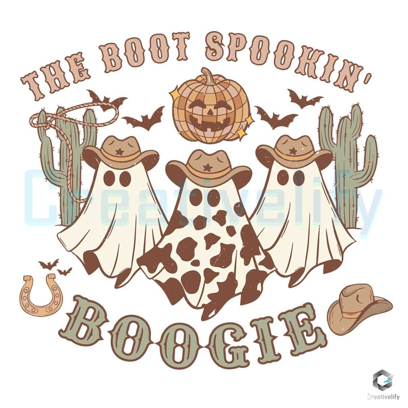 Free Boot Spookin Boogie SVG Western Halloween File.jpg