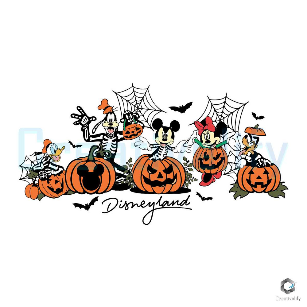 Free Disneyland Skeleton Pumpkin SVG Mickey Minnie File.jpg