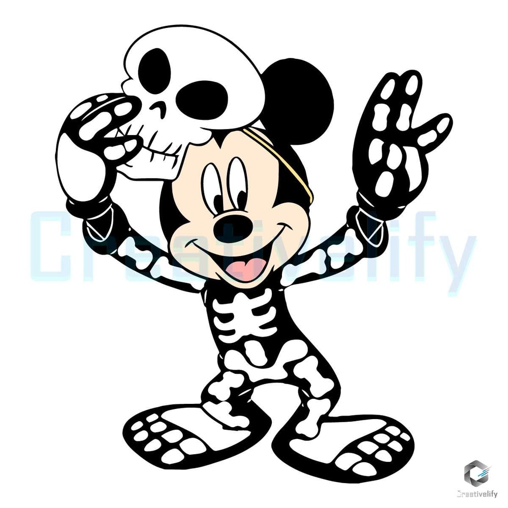Free Mickey Skeleton Svg Halloween Digital Cricut File.jpg