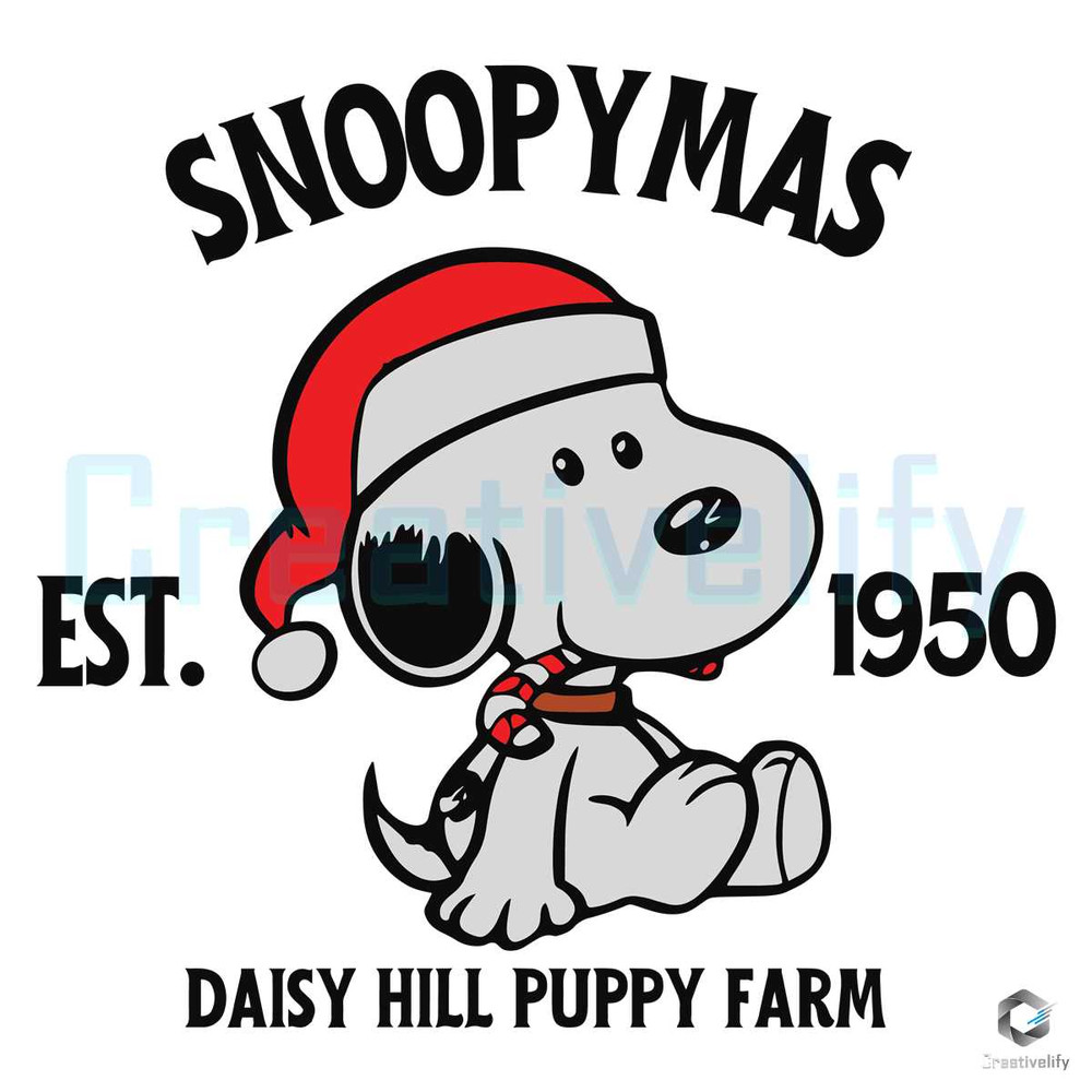 Free Snoopymas Est 1950 SVG Daisy Hill Puppy Farm File.jpg