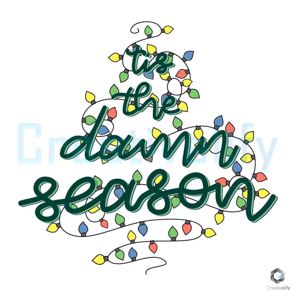 Free Tis The Damn Season SVG Christmas Tree File Cutting.jpg