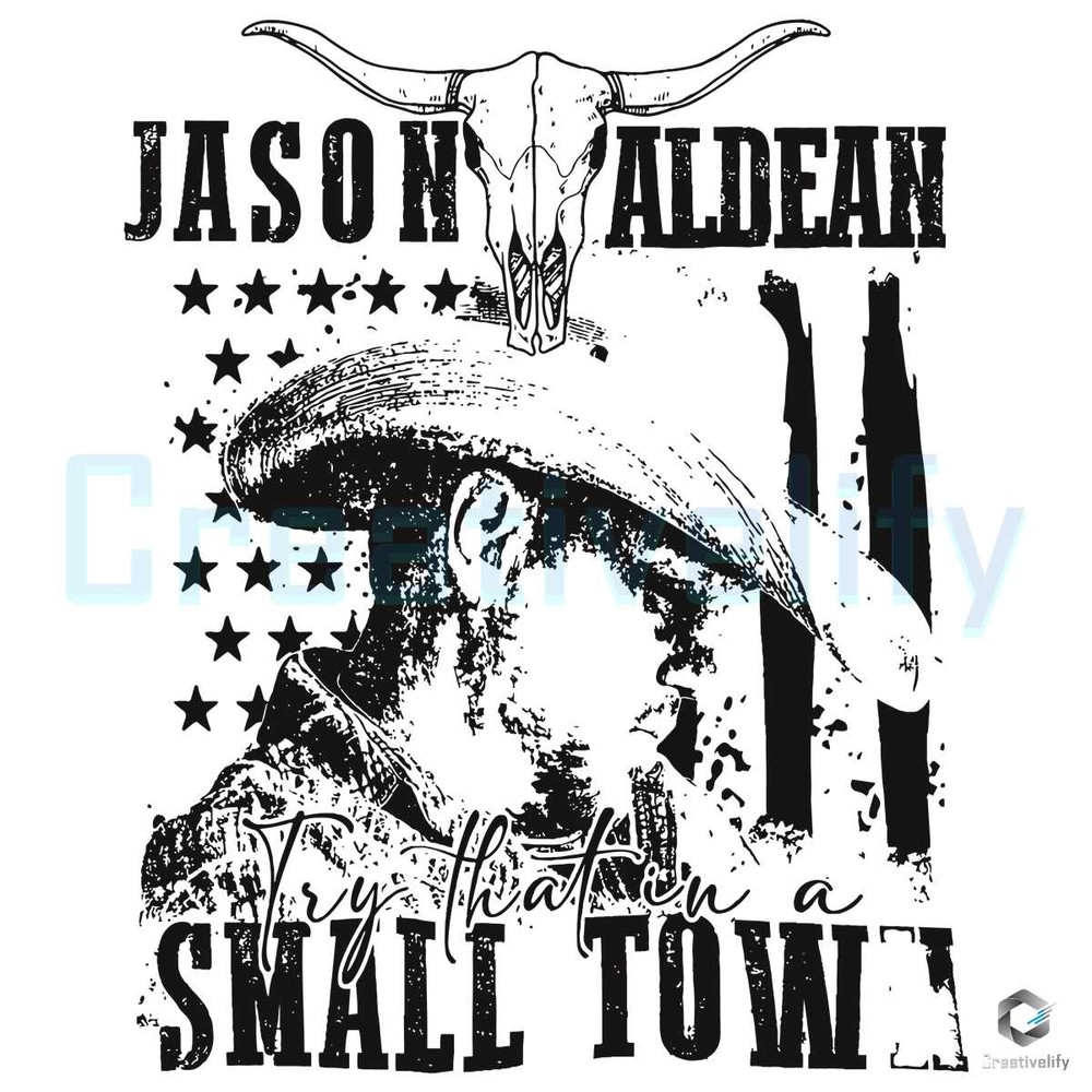 Free Try That In A Small Town SVG Bull Skull Digital File.jpg