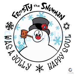 frosty snowman svg jolly happy soul file design