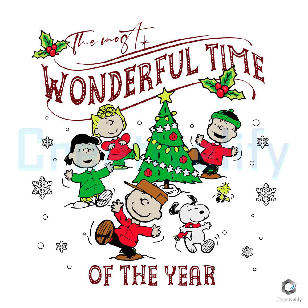 Funny Snoopy Xmas SVG Wonderful Time Of The Year File.jpg