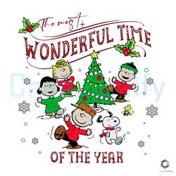funny snoopy xmas svg wonderful time of the year file