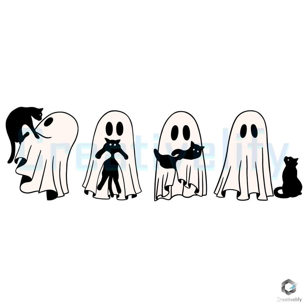 Ghost And Black Cat SVG Halloween Boo Digital Cricut File.jpg