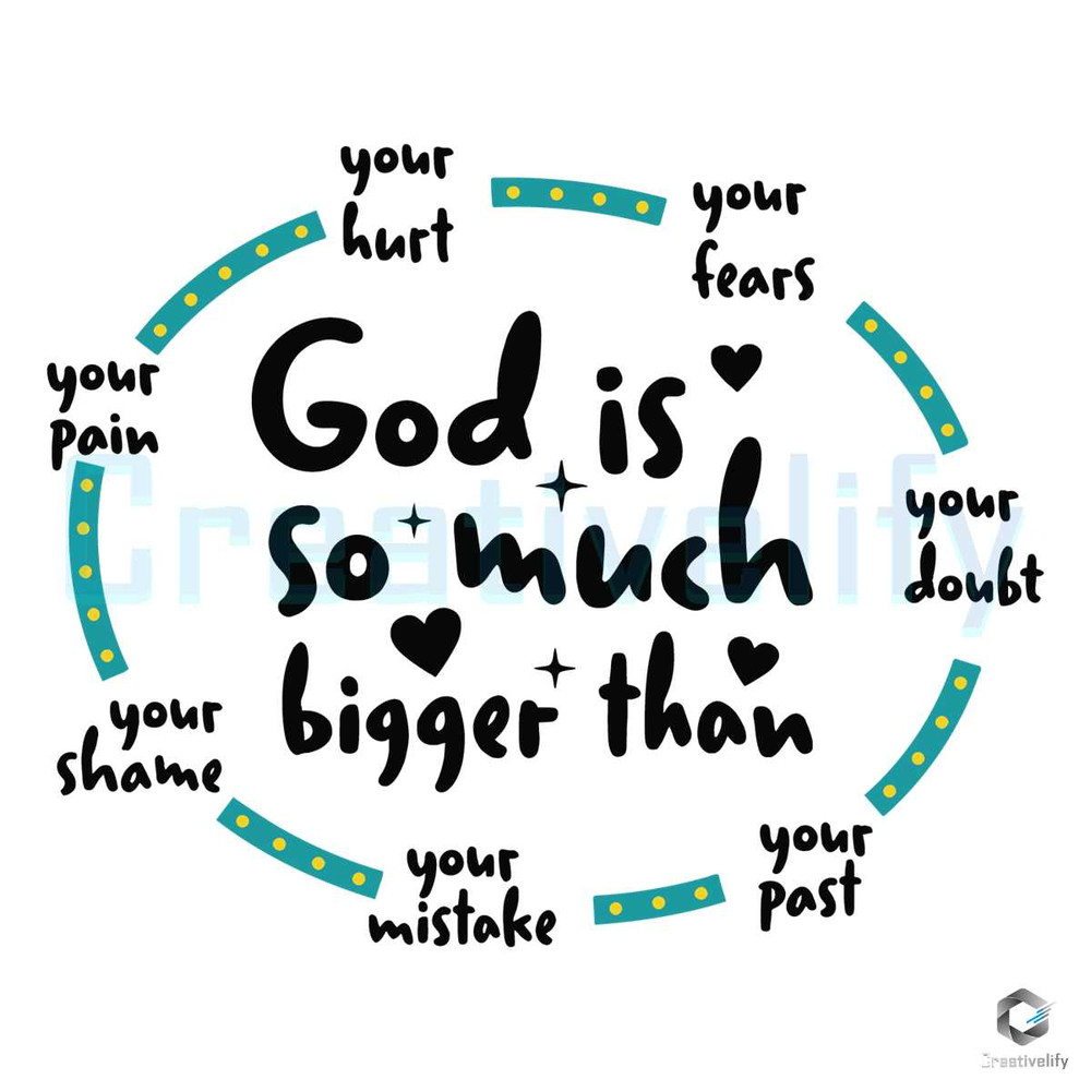 God Is So Much Bigger Than Your Pain SVG File Download.jpg