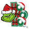 Grinch Face Ho Ho Ho SVG Santa Christmas Graphic File.jpg